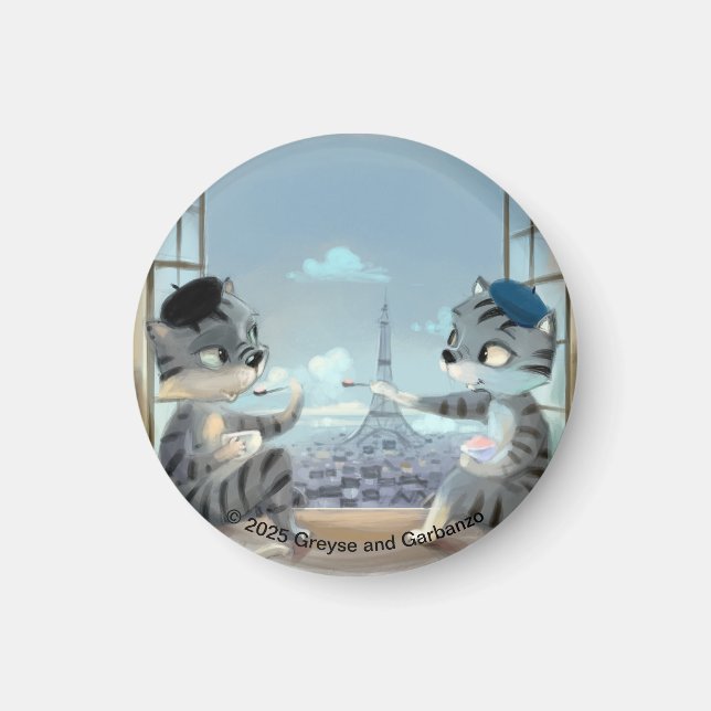 Imã Paris por Magneta do Círculo Diário (Várias dimens (Frente)