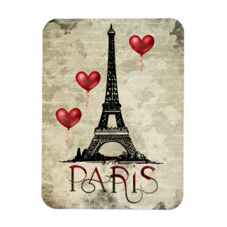 Ímã Paris, Torre Eiffel e Script de Balões de Coração