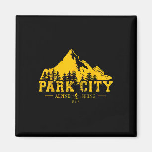 Imã Park City Utah Usa Ski Resort Alpino Skiing Souven