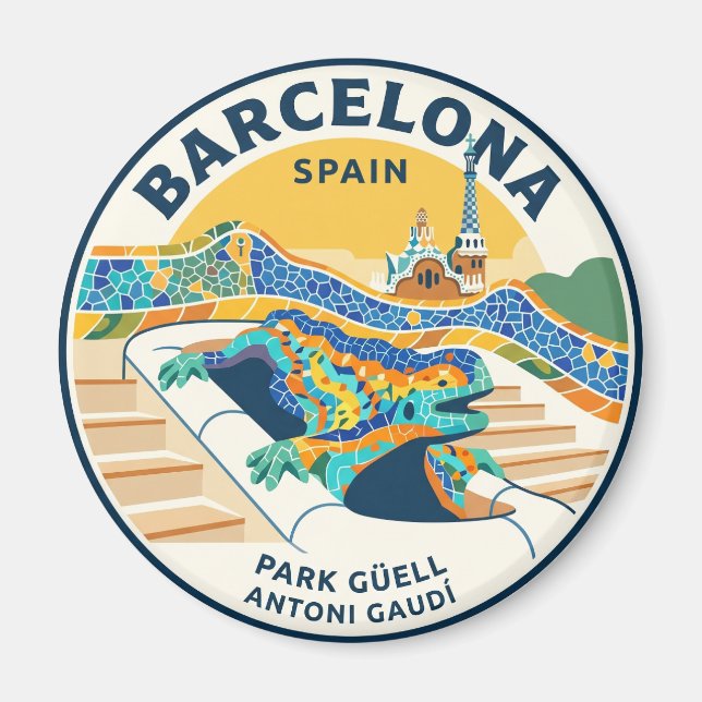Imã Park Güell Espanha (Frente)