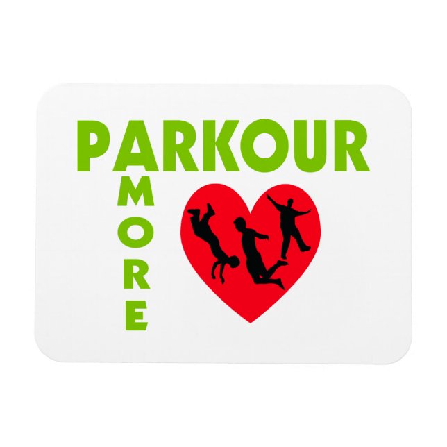 Ímã Parkour Amore Com Coração (Horizontal)