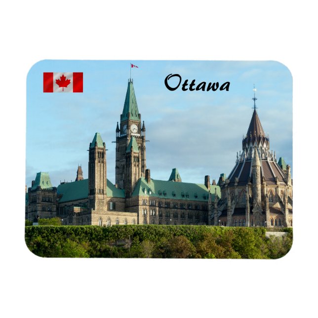 Ímã Parliament Hill em Ottawa (Horizontal)