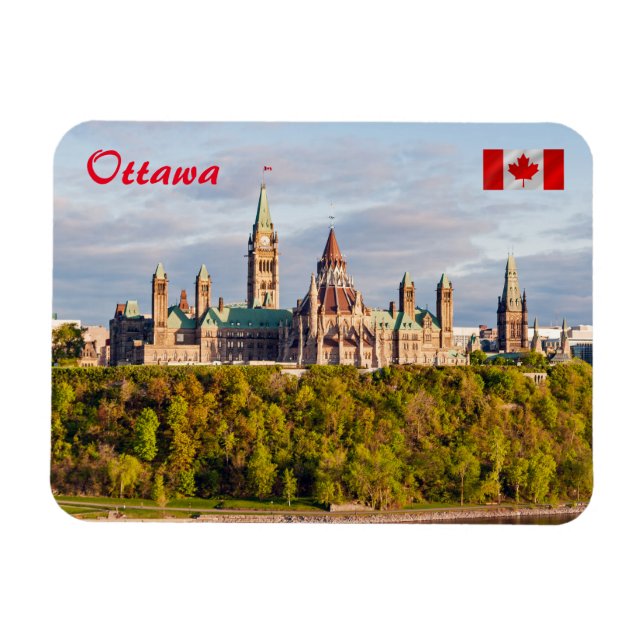Ímã Parliament Hill em Ottawa (Horizontal)