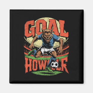 Imã Paródia de Futebol de Lobisomem Uivador de Gol Hal