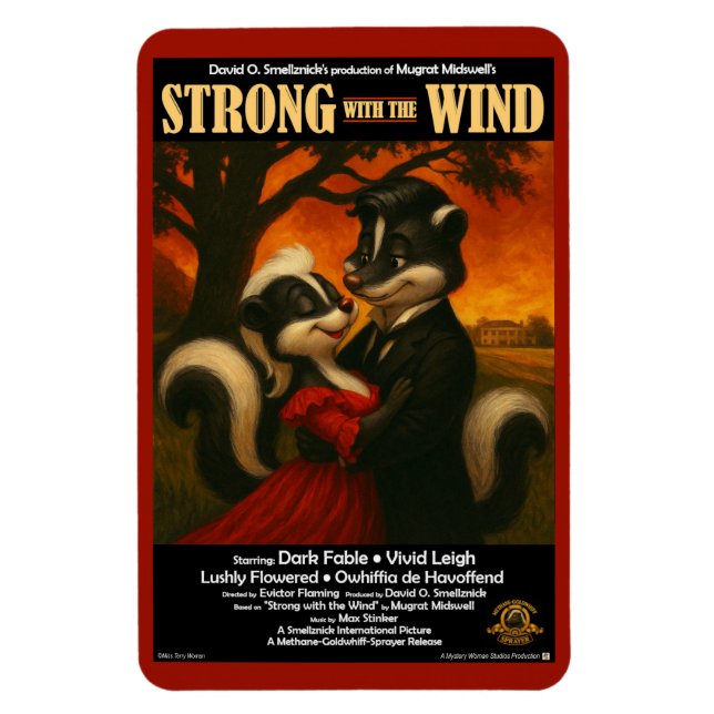Ímã Paródia do Filme Força com o Vento (Vertical)