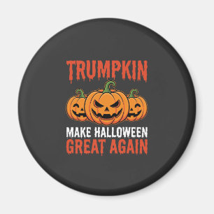 Imã Paródia engraçada de abóbora Trumpkin de Halloween