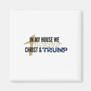 Imã Paródia Engraçada “Nós Adoramos Cristo E Trump”