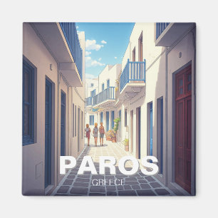 Imã Paros, Grécia branco e azul