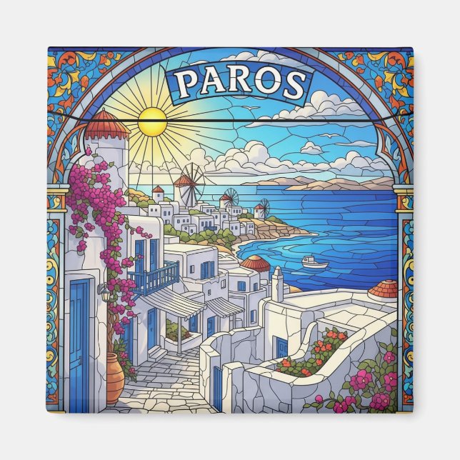 Imã Paros Grécia Ilhas Viagem   (Frente)