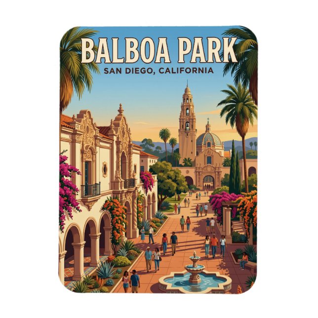 Ímã Parque Balboa Califórnia (Vertical)
