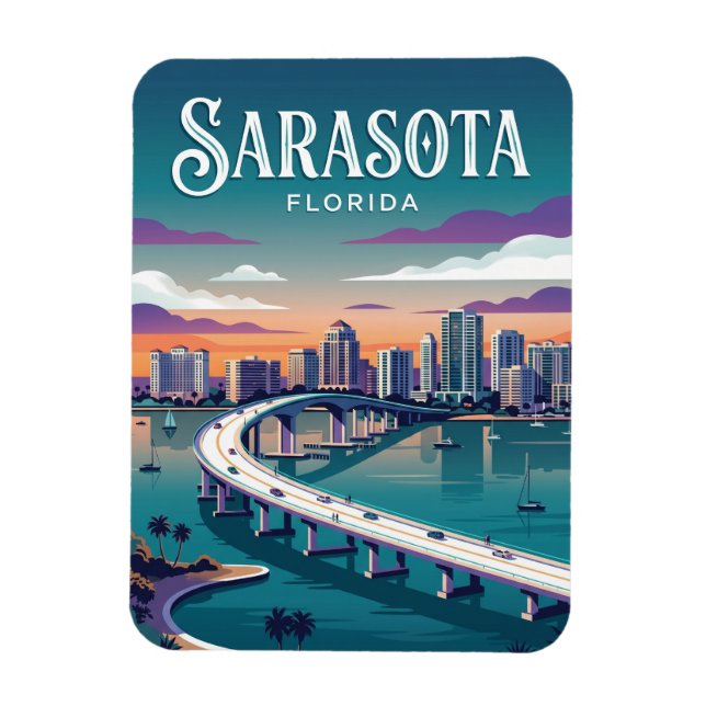 Ímã Parque da Orla de Sarasota EUA (Vertical)