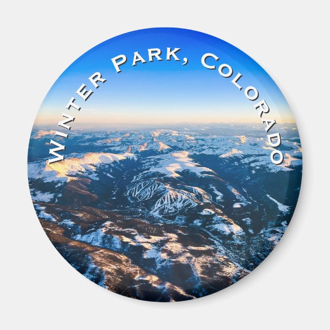 Imã Parque de Inverno, Colorado Magnet (Frente)