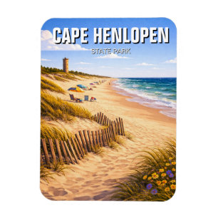 Ímã Parque Estadual Cape Henlopen em Delaware