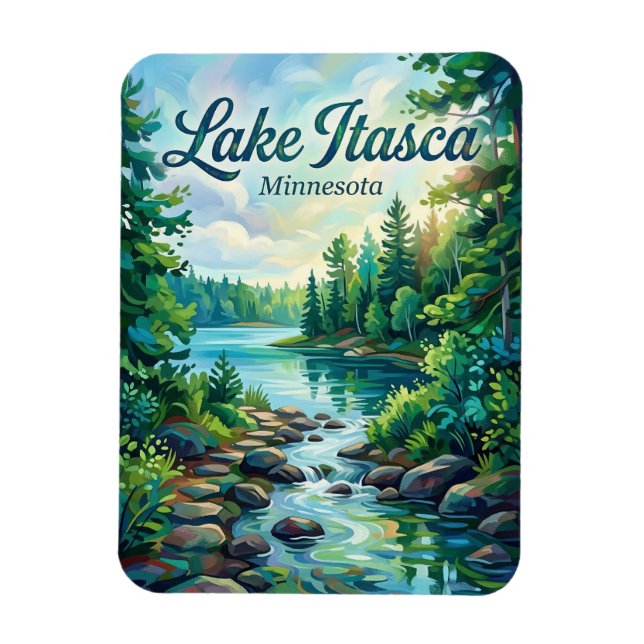 Ímã Parque Estadual de Itasca Minnesota (Vertical)