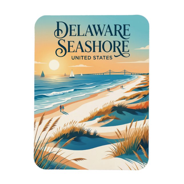 Ímã Parque Estadual Delaware Seashore (Vertical)