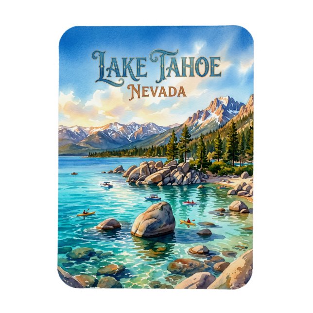 Ímã Parque Estadual do Lago Tahoe EUA (Vertical)