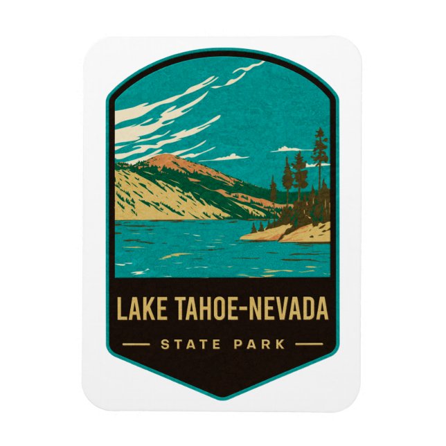 Ímã Parque Estadual do Lago Tahoe-Nevada (Vertical)