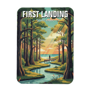 Ímã Parque Estadual First Landing Viagem pela Virgínia