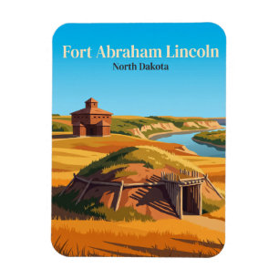 Ímã Parque Estadual Fort Abraham Lincoln EUA
