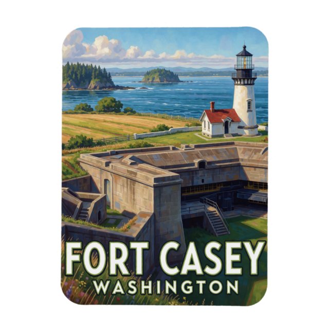 Ímã Parque Estadual Fort Casey — Washington (Vertical)