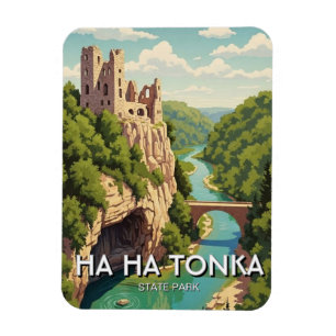 Ímã Parque Estadual Ha Ha Tonka Missouri Viagem