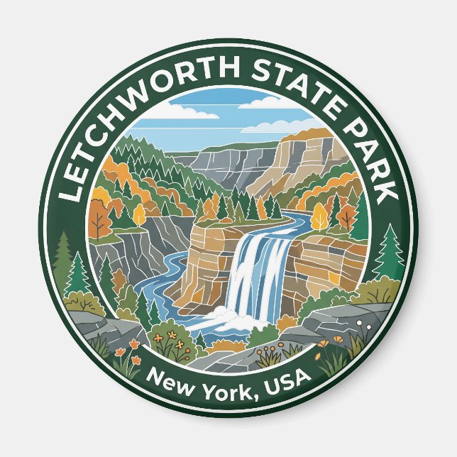 Imã Parque Estadual Letchworth EUA (Frente)