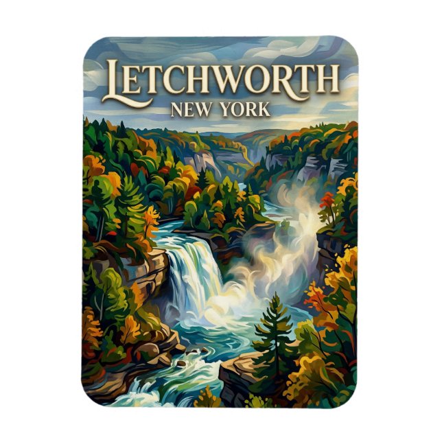 Ímã Parque Estadual Letchworth Nova York (Vertical)
