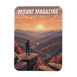 Ímã Parque Estadual Mount Magazine Viagens Arkansas