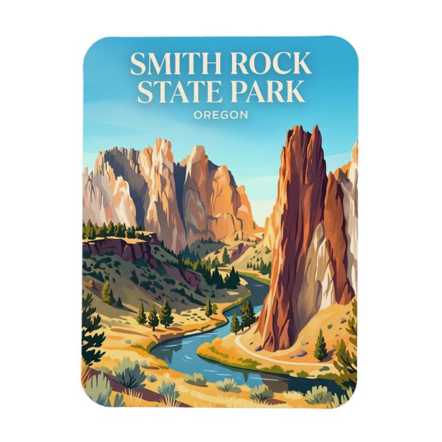 Ímã Parque Estadual Smith Rock EUA (Vertical)