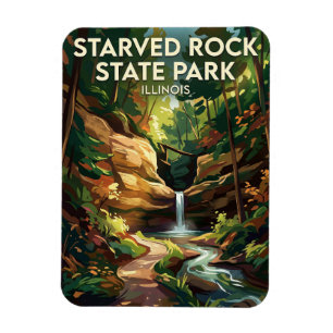 Ímã Parque Estadual Starved Rock EUA