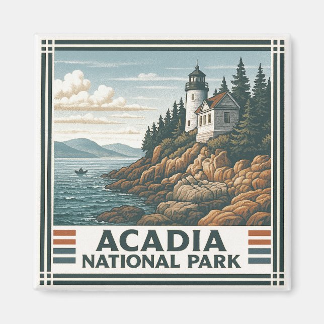 Imã Parque Nacional Acadia (Frente)