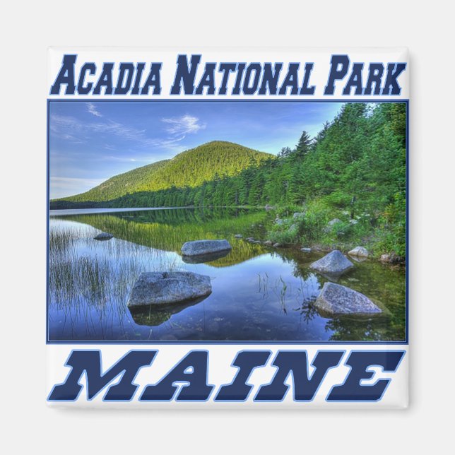 Imã Parque Nacional Acadia - Maine Magnet (Frente)