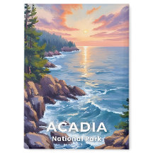 Parque Nacional Acadia | Maine Painting Viagem Art