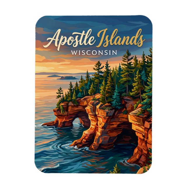 Ímã Parque Nacional Apostle Islands EUA (Vertical)