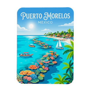 Ímã Parque Nacional Arrecife de Puerto Morelos México