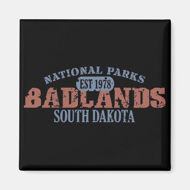 Imã Parque Nacional Badlands (Frente)