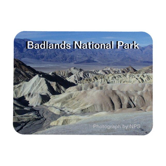 Ímã Parque Nacional Badlands (Horizontal)
