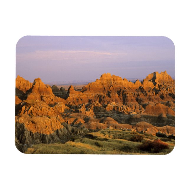 Ímã Parque Nacional Badlands em Dakota do Sul (Horizontal)