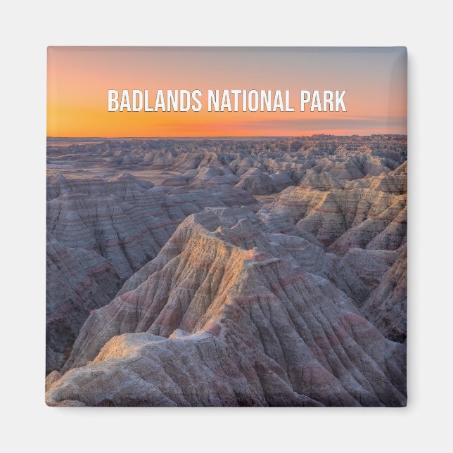 Imã Parque Nacional Badlands Souvenir Magnet (Frente)