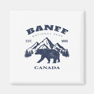 Imã Parque Nacional Banff Canadá Lembrança Vintage Cam