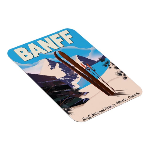 Ímã Parque Nacional Banff em Alberta, Canadá. (Lado Direito)