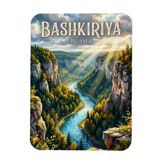 Ímã Parque Nacional Bashkiriya Rússia (Vertical)