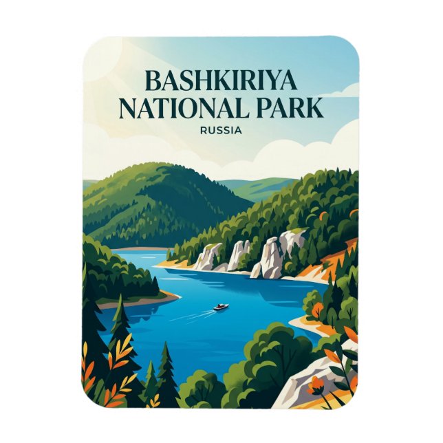 Ímã Parque Nacional Bashkiriya Rússia (Vertical)