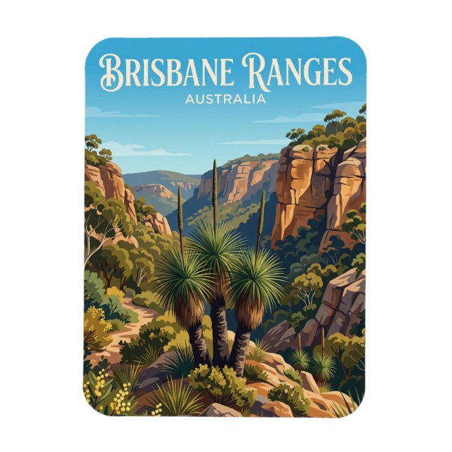 Ímã Parque Nacional Brisbane Ranges Austrália (Vertical)