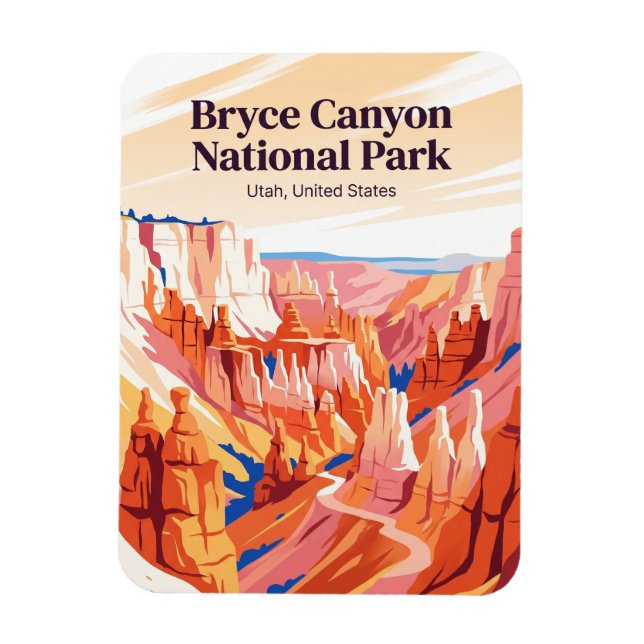 Ímã Parque Nacional Bryce Canyon Utah (Vertical)