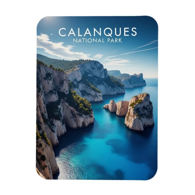 Ímã Parque Nacional Calanques França Viagem (Vertical)