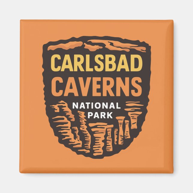 Imã Parque Nacional Carlsbad Caverns Novo México (Frente)