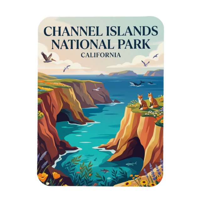 Ímã Parque Nacional Channel Islands Califórnia (Vertical)