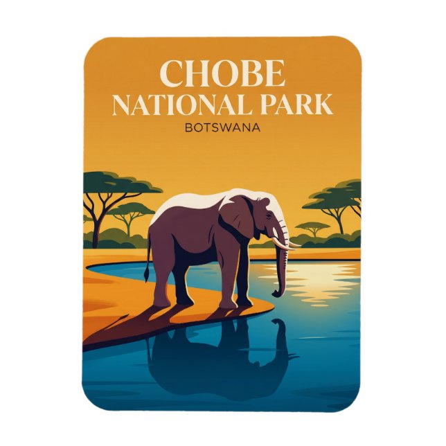 Ímã Parque Nacional Chobe Botsuana (Vertical)