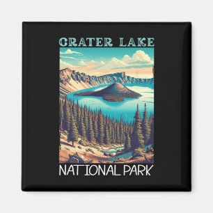 Imã Parque Nacional Crater Lake Férias Retro Camping H